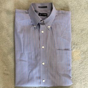 New Lands End 16-36 Tall No Iron Plaid Shirt